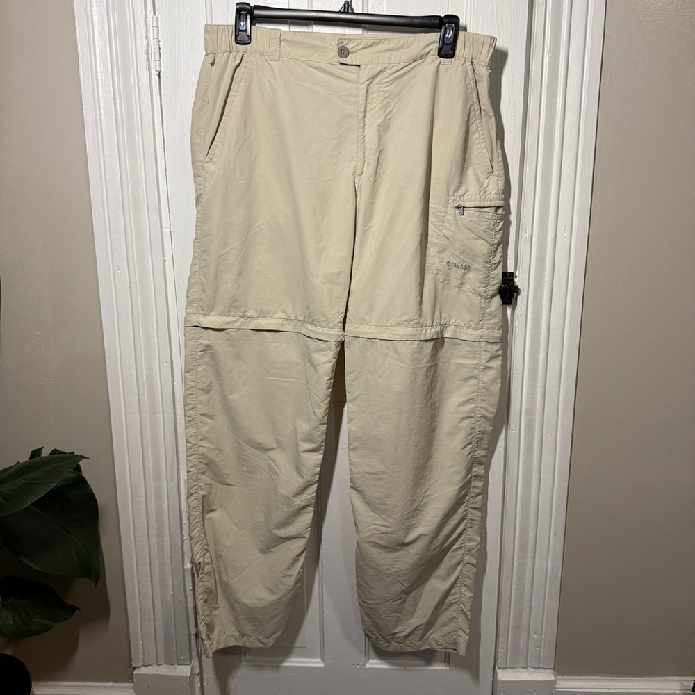 Simms Fishing Products Women’s L Beige Khaki COR3 convertible Lightweight pants